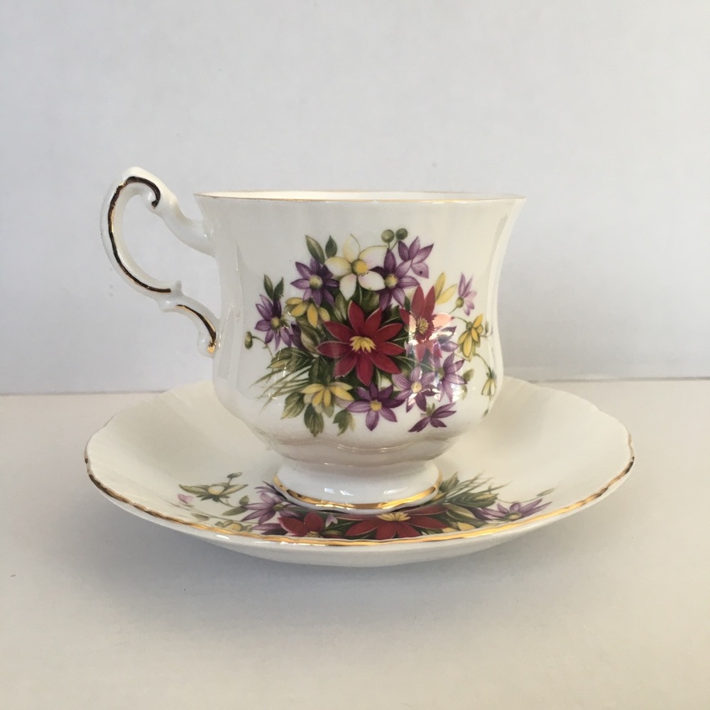 Paragon - Flower Festival Tea Cup Set